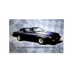 1987 Buick WE4 TURBO-T  2 FT BY 3 FT VINYL BANNER