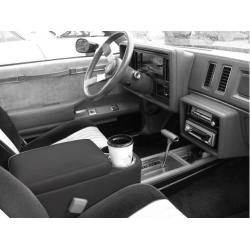 Turbo Buick Console Riser With Cup Holders Black and Gray