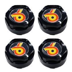 Buick Grand National Reproduction "Shorty" HEX Center Cap with Snap Ring Set of 4