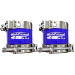 Silicone Air Intake Set 3.5" with Clamps BLUE