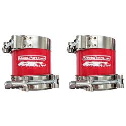 Silicone Air Intake Set 3" with Clamps RED