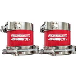 Silicone Air Intake Set 3.5" with Clamps RED