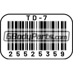 1986-87 Turbo Buick Throttle Body Barcode Decal GM 25525359