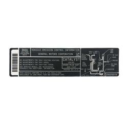 1986 Turbo Buick 3.8L Engine Emissions Decal 25525379
