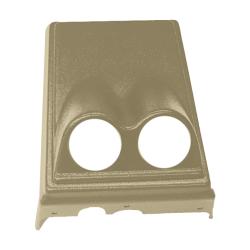 78-88 Monte Carlo, El Camino and Malibu Front Console Dual Gauge Pod, Light Saddle Tan