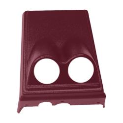 78-88 Monte Carlo, El Camino and Malibu Front Console Dual Gauge Pod, Maple Red
