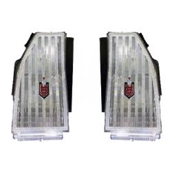 1981-1983 Monte Carlo SS Tail Lamp Light Lens Clear Set with Emblems