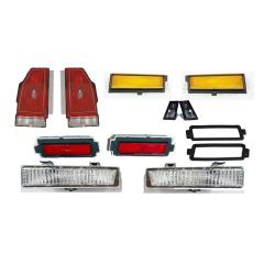 1981-86 Monte CL Base Turn Lamp Side Marker Tail Light Taillight License Lens 12 pcs