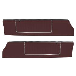 83 Monte Carlo SS Show Quality Upper Door Panels - Burgundy Vinyl