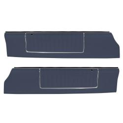 83 Monte Carlo SS Show Quality Upper Door Panels - Blue Vinyl