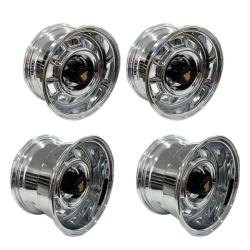 Grand National ALL CHROME 15" x 7" and 15x" x 10" Aluminum Wheels Rims Set of 4