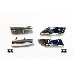81-88 Cutlass Hood Trim top of Fender Extension Trim Passenger and Driver Side Set with Hardware