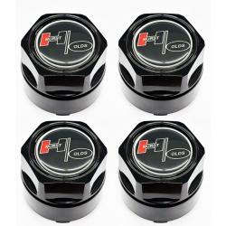 1983 Hurst Olds Center Cap Inlay, with Hex Center Cap Set with Snap Ring (set of 4)