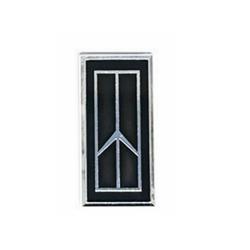 84-87 Olds 442 Cutlass Tail Light Emblems Black with Adhesive EACH
