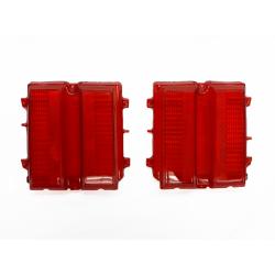 1979 Oldsmobile Cutlass Red Tail Light Lens Set, GM Part Number 5969853, 5970003, 5970146