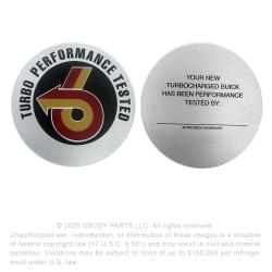 Turbocharged Buick Performance Tested Decal