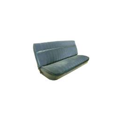 Chevrolet Truck 1973-1980 Standard Cab Front Bench Seat With Regal Velour Cloth Inserts - Black