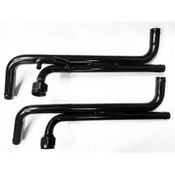 86-87 Turbo Buick 89 TTA Turbo Trans Am Black Stainless Steel Coolant Lines without Throttle Body