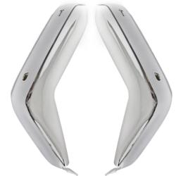 81-87 Regal Front Bumper Guard Bumperette - Chrome Pair