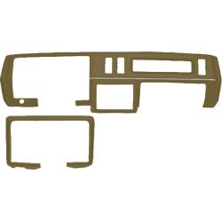 78-87 Buick Regal Plastic Dash Cover - Dark Saddle