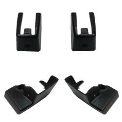 78-88 GBody MANUAL Adjust Solid BENCH Seat Track Leg Mount Plastic Cover 4pc SET