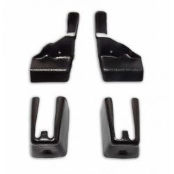 78-88 GBody MANUAL Adjust Solid BENCH Seat Track Leg Mount Plastic Cover 4pc SET