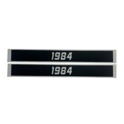Buick 1984 Exterior Door Handle Decals Blue Pair