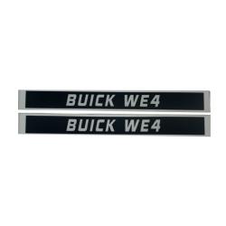 Buick WE4 Exterior Door Handle Decals Blue Pair