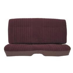 81-88 Monte Carlo SS Rear Seat Covers Burgundy Velour w/Vinyl Sides