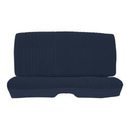 81-88 Monte Carlo SS Rear Seat Covers Dark Blue Velour w/Vinyl Sides