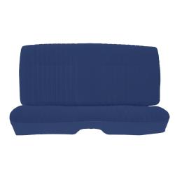 81-88 Monte Carlo SS Rear Seat Covers Medium Blue Velour w/Vinyl Sides