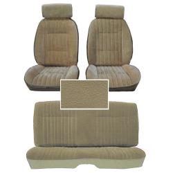 81-88 Monte Carlo SS Front Bucket and Rear Seat Covers Tan Leather